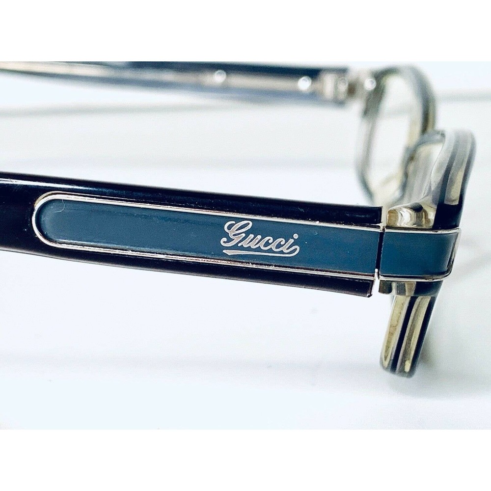 Gucci Black Lucite Rectangular Glasses - image 4